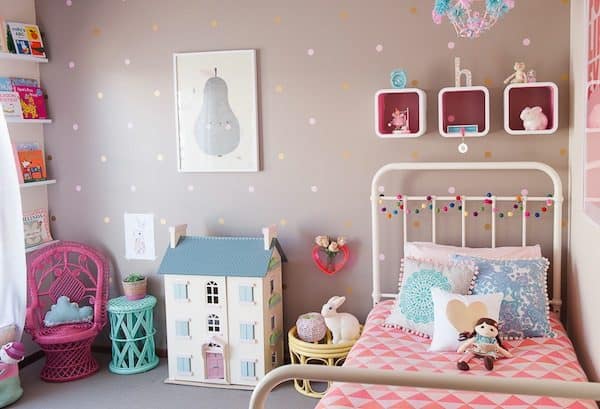 Polka Dot Bedrooms for Kids: Sweet Polka Dots in a Girls Room! Adorable Polka Dot Ideas for a Kids Bedroom!