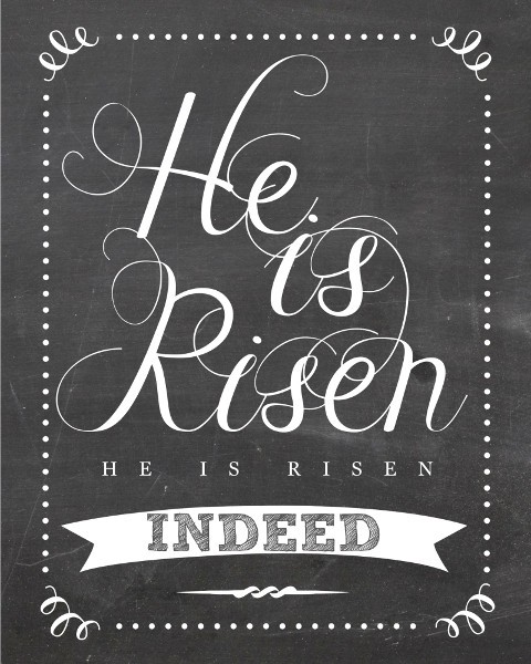 He is Risen Print for this Easter season! FREE Printable!