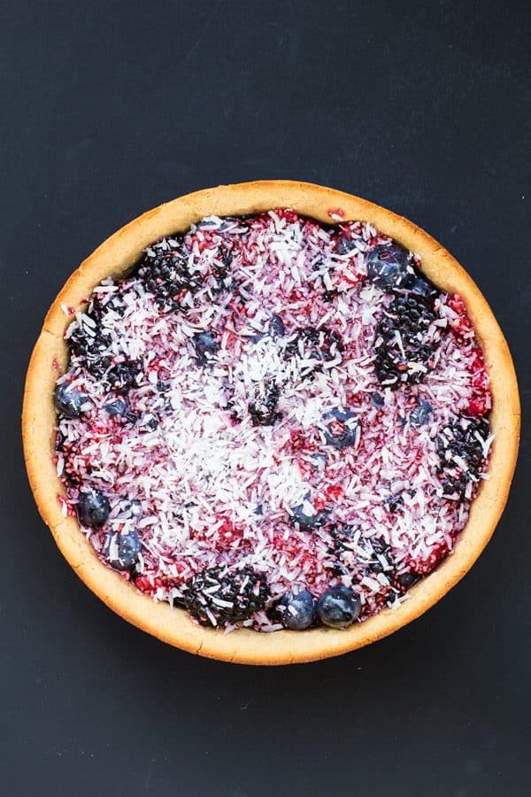 Healthy Berry Cake. So beautiful and even more delicious. This healthy dessert recipe won't disappoint. 