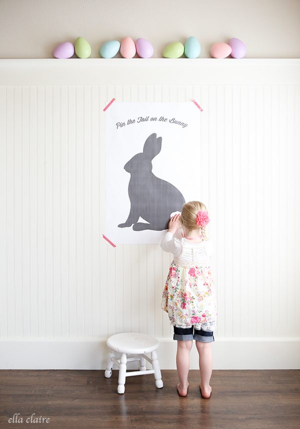 Pin the Tail on the Bunny perfect for this Easter Season! Best part is the FREE printable!