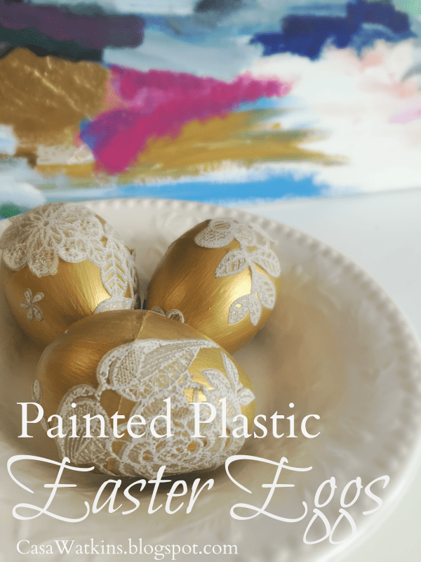 Gold Painted Plastic Easter Eggs! 20+ Creative Ways to Paint Easter Eggs on decigndazzle.com!