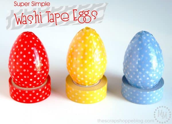 Washi Tape Eggs! 20+ Creative Ways to decorate Easter Eggs on decigndazzle.com