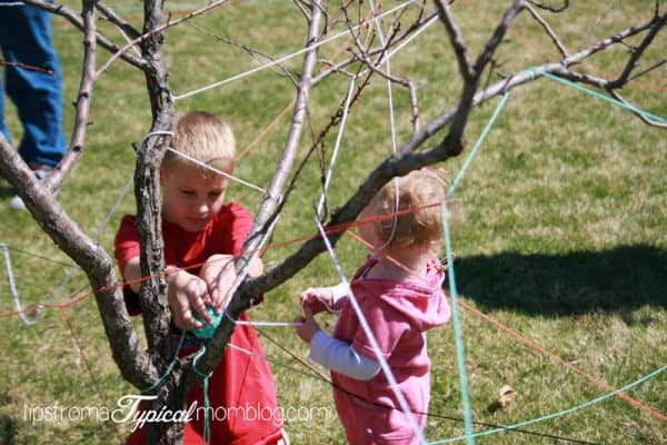 Easter Traditions to start with your family this year! Easter basket maze! www.DesignDazzle.com