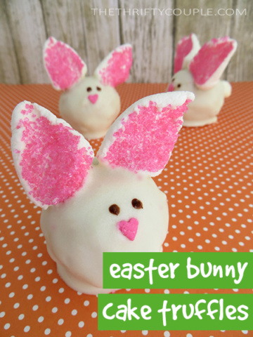 Easter Bunny Cake Truffles