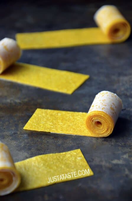 Mango Fruit Roll Up Recipe for a healthy homemade snack