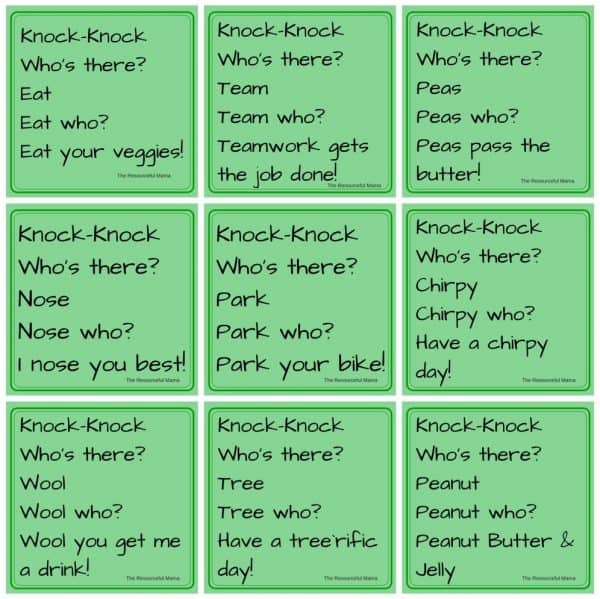 Printable Knock Knock Jokes