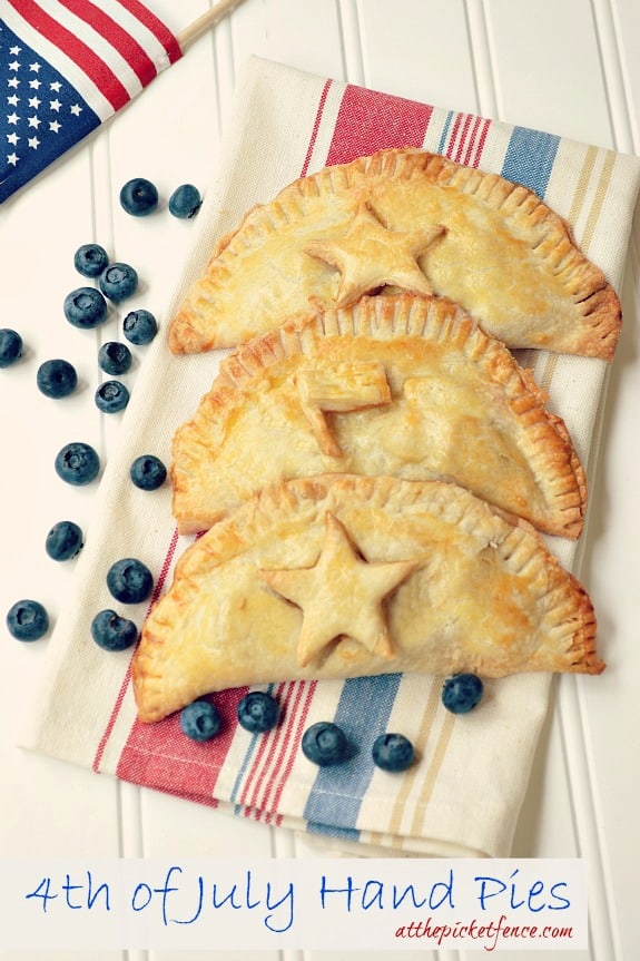 4th of July Hand Pies! Perfect for an Independence Day Celebration!