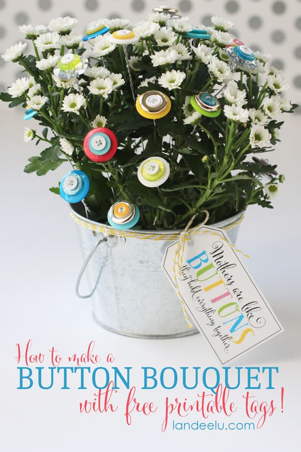 Make a Mother's Day Button Bouquet