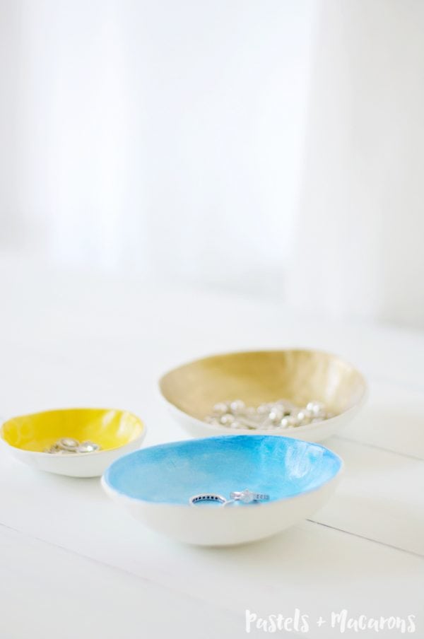 Air Dry Clay Jewelry Bowls gift idea