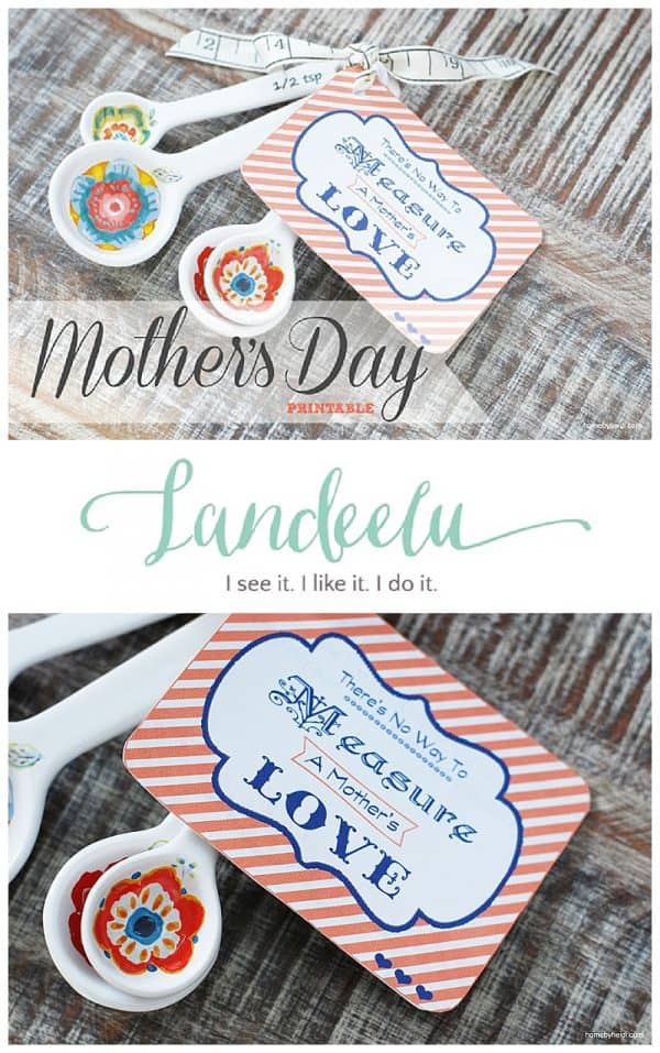 Mother's Day Printable Tags and gift idea.