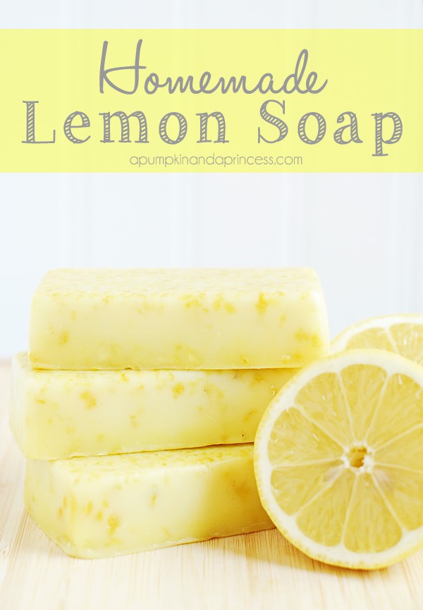 Pretty Lemon Soap Bars make great Handmade Gifts for Mother's Day