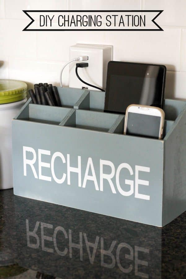 DIY Charging Station for a Guest Room! Genius Guest Room Ideas!