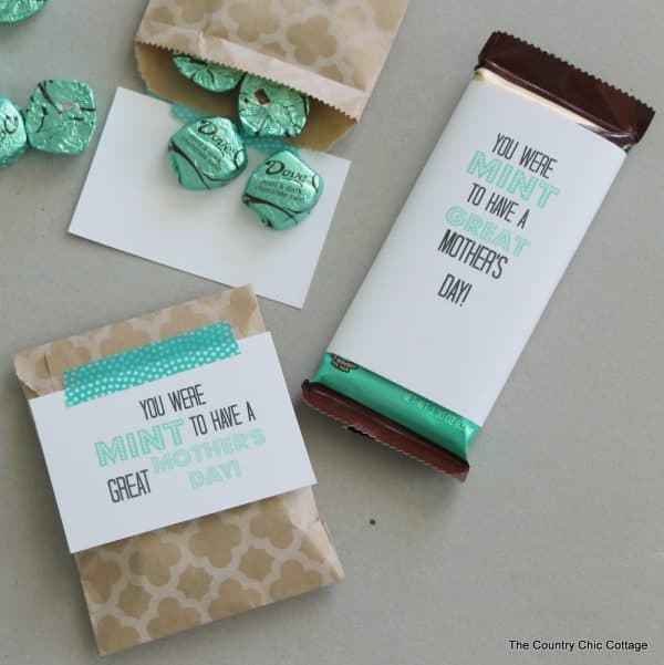 Mint to Be a Mom Mother's Day tags