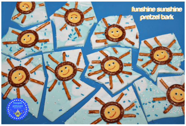 Funshine Sunshine Pretzel Bark! Perfect summer treat for the kiddos