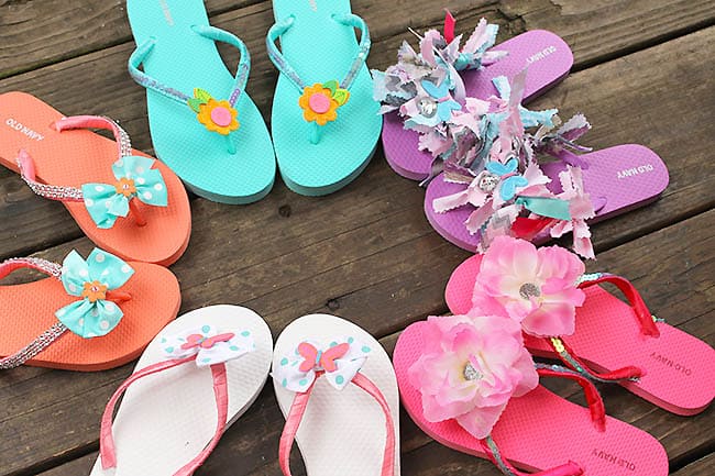 DIY Embellished Flip Flops - Design Dazzle