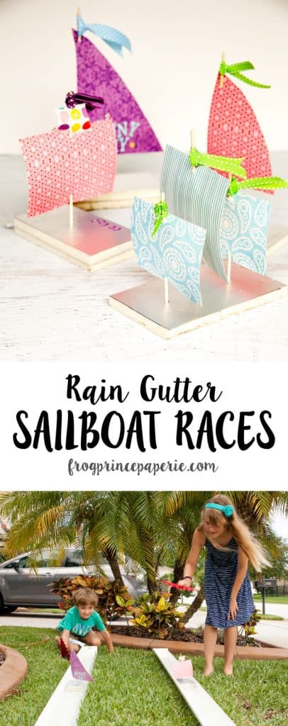 Rain-gutter-sailboat-races