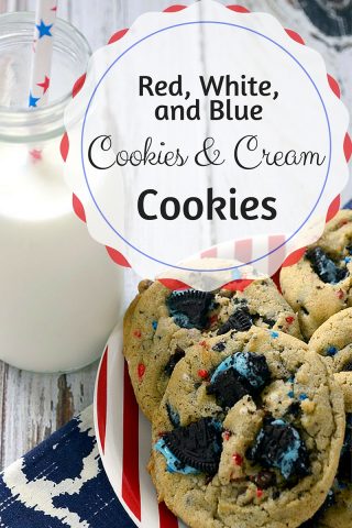 Red white and blue cookies