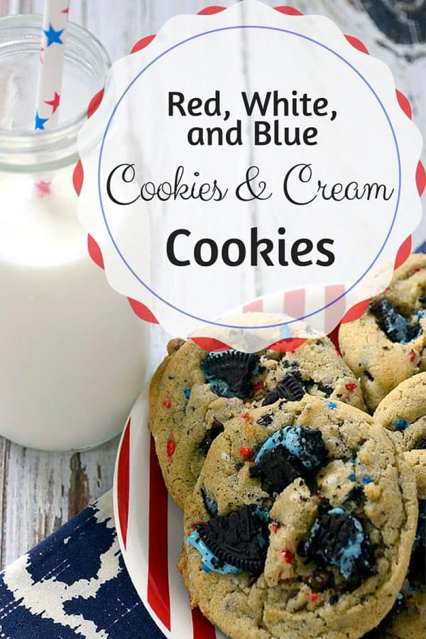 Red white and blue cookies