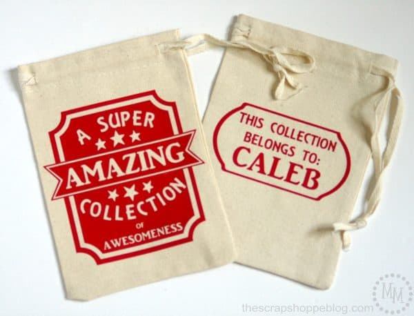 Make the kids their own Collection Bags! Great for road trip or just storing "stuff!"