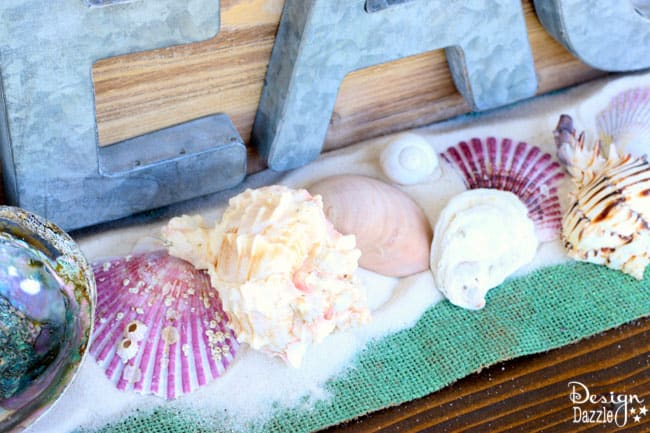 Beach Tablescape Summer Celebration. How to set a beach tablescape! Make a wish upon a starfish free printable! Design Dazzle