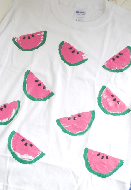 Easy Stamped watermelon t-shirt