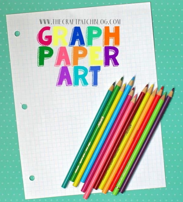 Graph chart paper, markers - graphic name art