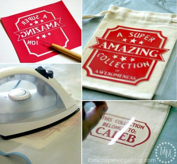 Make the kids their own Collection Bags! Great for road trip or just storing "stuff!"