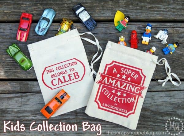 Make the kids their own Collection Bags! Great for road trip or just storing "stuff!"