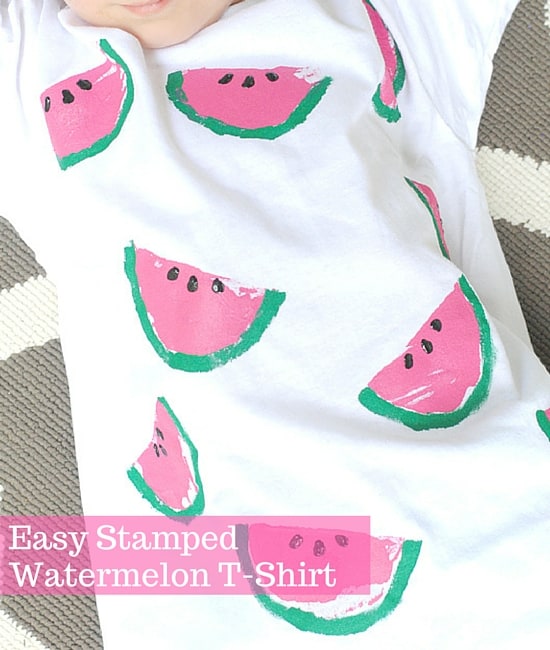 Easy Stamped Watermelon T Shirt