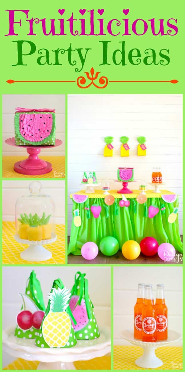 Fruitilicious Party Ideas! Deliciously darling ideas for the cutest summer party yet! You will love the printables included!