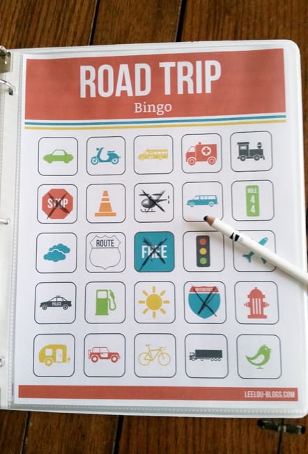 Road Trip BINGO as part of the Road Trip Kit! Perfect for summer vacations!