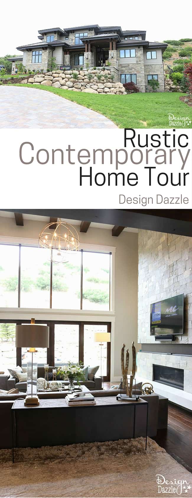 Amazing Rustic Contemporary Home Tour! | Design Dazzle