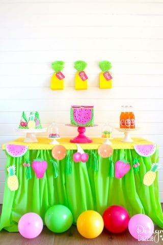 Fruitilicious party ideas with cute tutorials and printables | Design Dazzle
