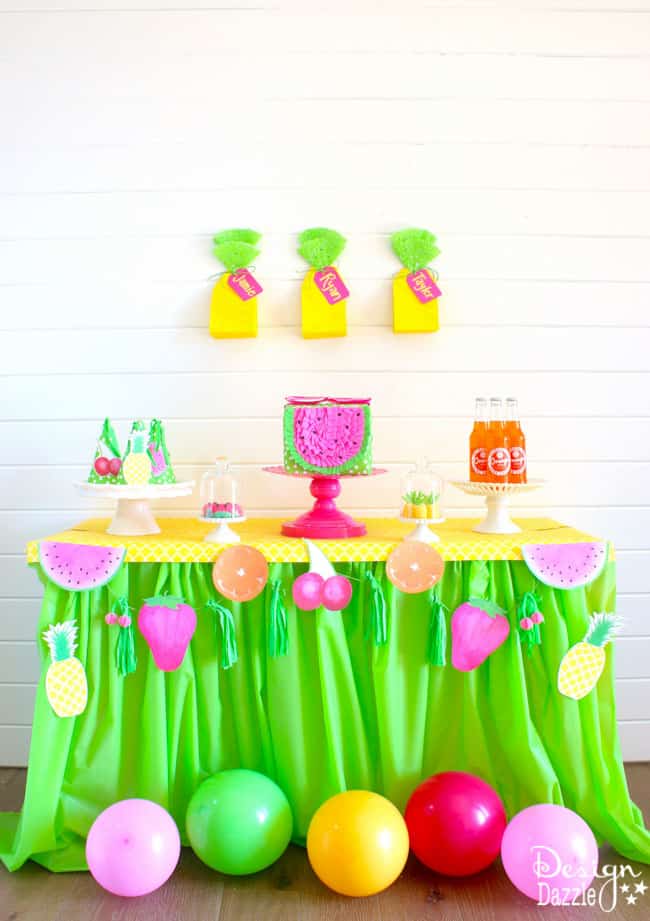 Fruitilicious party ideas with cute tutorials and printables | Design Dazzle