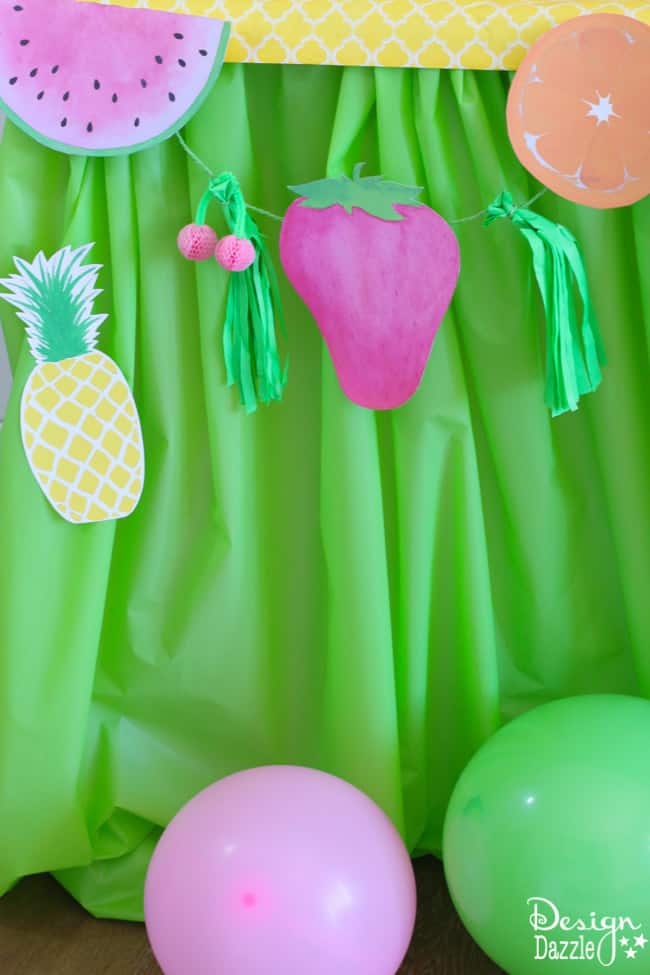 Fruitilicious party ideas with cute tutorials and printables | Design Dazzle