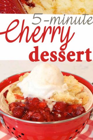The most delicious 5-minute cherry dessert