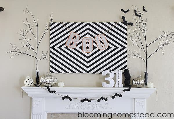 10 of my favorite Halloween mantel ideas that are elegant with a dash of spooky and a pinch of fun! | DIY halloween mantels | decorating for halloween | halloween home decor ideas | easy halloween mantel ideas | trendy halloween mantel decor || Design Dazzle