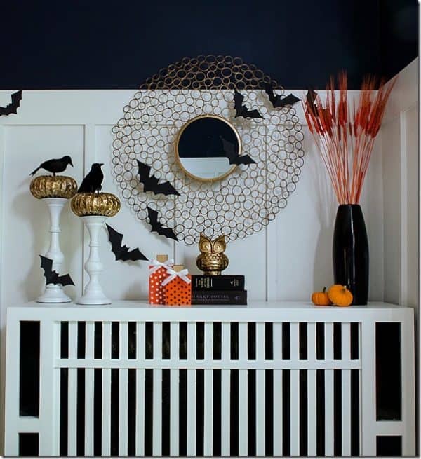 10 of my favorite Halloween mantle ideas that are elegant with a dash of spooky and a pinch of fun! | DIY halloween mantles | decorating for halloween | halloween home decor ideas | easy halloween mantle ideas | trendy halloween mantle decor || Design Dazzle