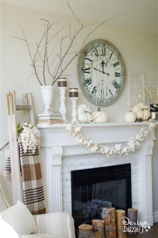 Easy Fall Themed Mantle | Design Dazzle