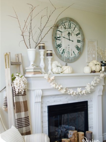 Easy Fall Themed Mantle | Design Dazzle