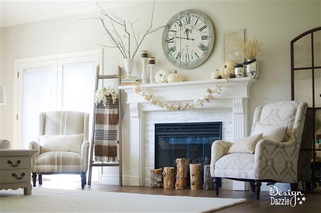 Easy Fall Themed Mantle | Design Dazzle