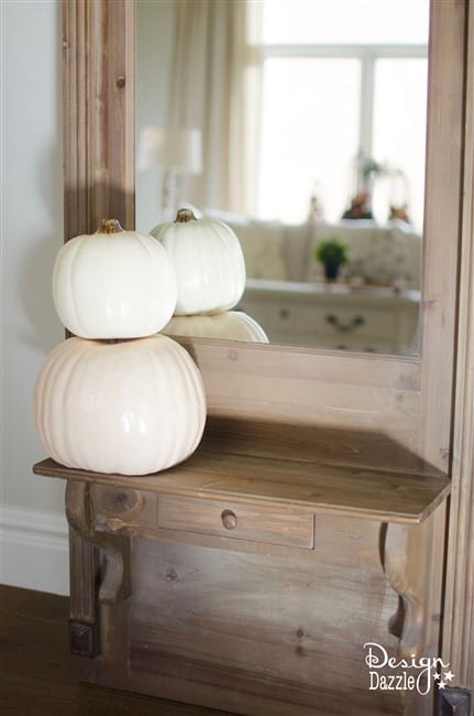 Easy Fall Themed Mantel | Design Dazzle