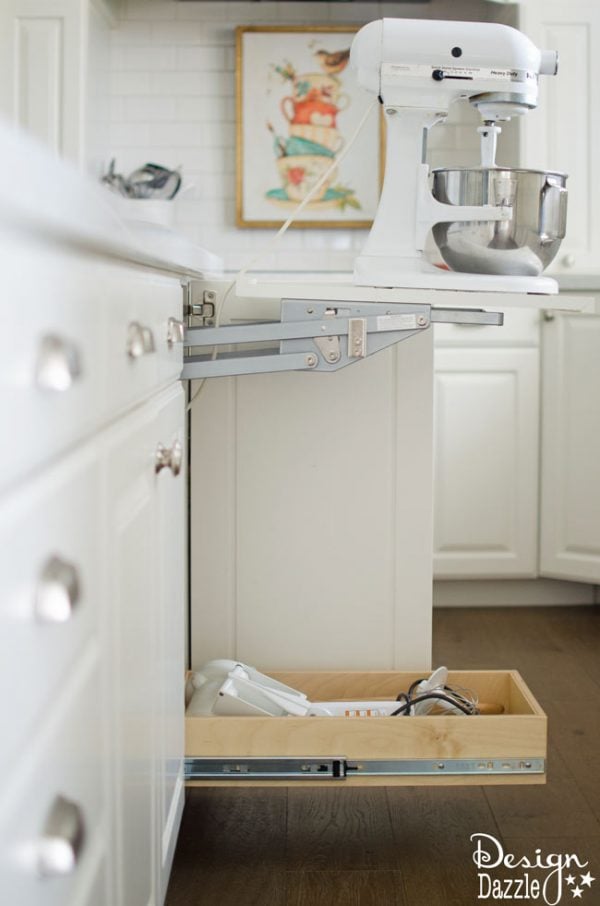 You will love all the Creative Hidden Kitchen Storage Solutions in this remodel! | Design Dazzle