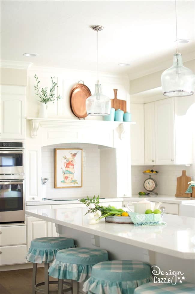 White kitchen remodel by Design Dazzle