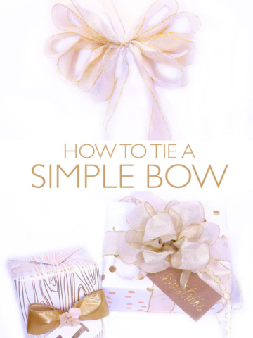 Simple steps on how-to tie a simple bow | Design Dazzle