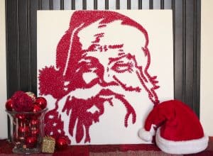 Santa String Art