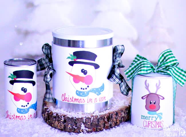 Christmas in a can - a fun way to give a gift! | Design Dazzle