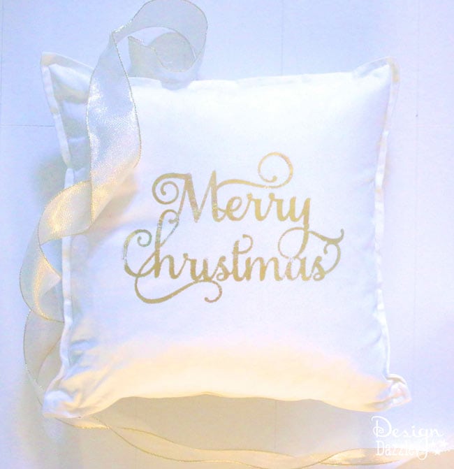 Deco Foil Pillow tutorial