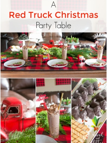 Create a Red Truck Christmas Party Table