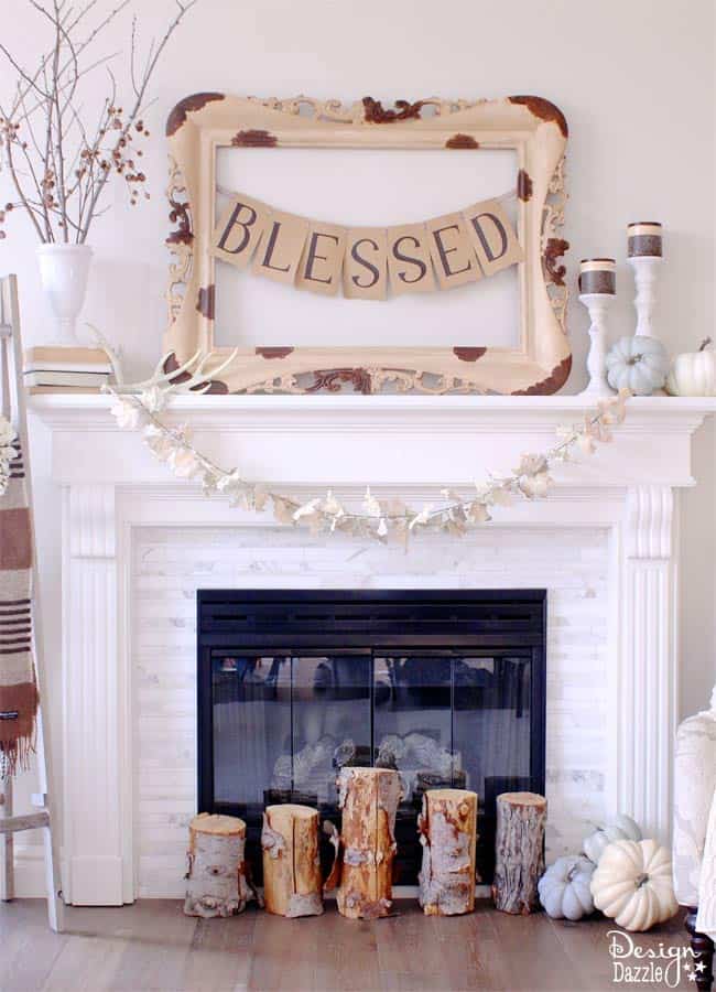 Thanksgiving Mantle by Design Dazzle!